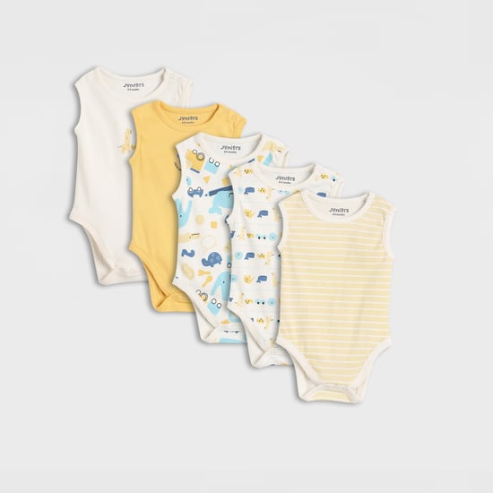 Juniors Assorted Sleeveless Bodysuit - Set of 5