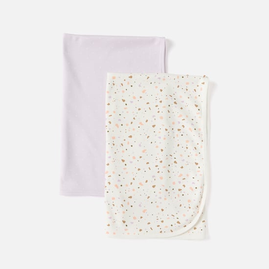 Juniors 2-Piece Printed Receiving Blanket Set - 70x70 cm