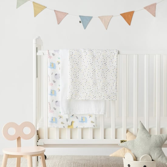 Juniors Printed Muslin Swaddle Blankets - Set of 3