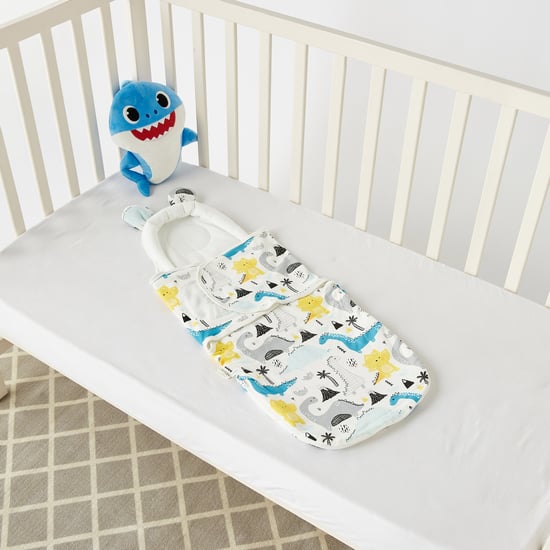 Juniors All-Over Dinosaur Print Sleeping Bag with Wrap and Pillow