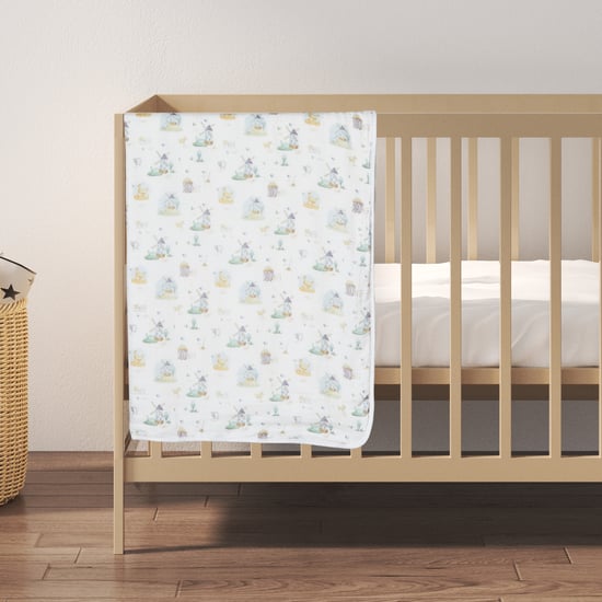 Giggles Printed Bamboo Muslin Swaddle Blanket - 120x120 cm