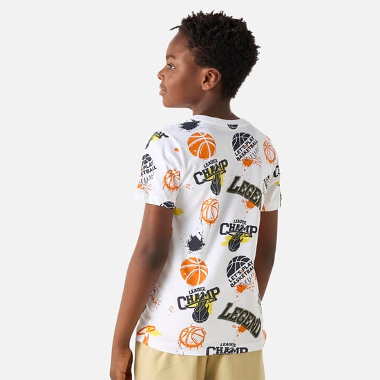 Juniors 3-Piece Printed T-shirt and Shorts Set