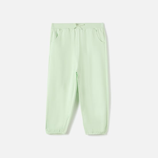 Juniors Solid Joggers with Elasticated Waistband
