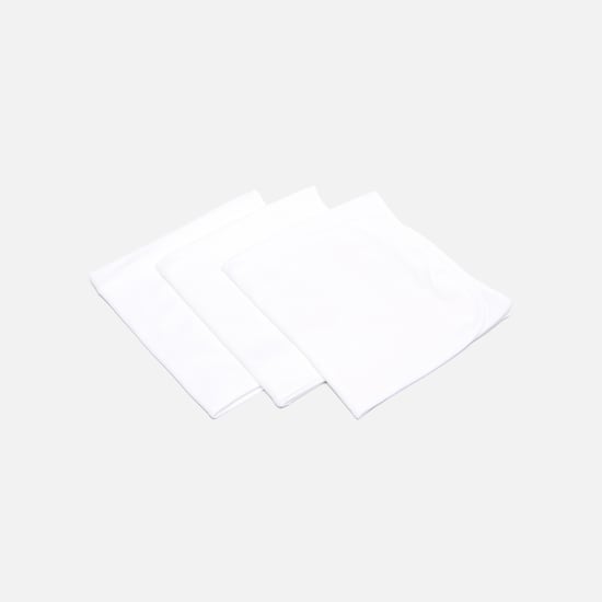 Juniors 3-Piece Solid Receiving Blanket Set - 80x80cm