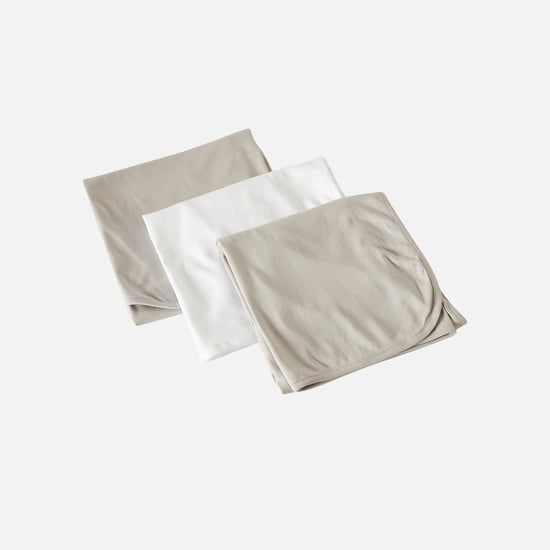 Solid Receiving Blanket - Set of 3