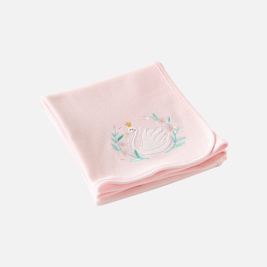 Juniors Swan Applique Receiving Blanket - 76x102 cm