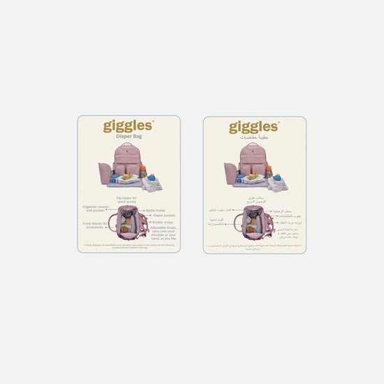 Giggles Solid Diaper Backpack