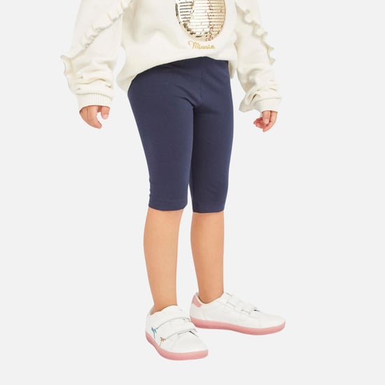 Juniors Solid Shorts with Elasticated Waistband