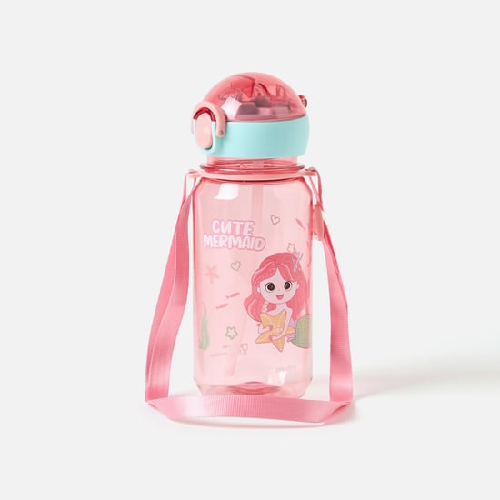 Juniors Mermaid Print Tritan Straw Bottle - 400 ml
