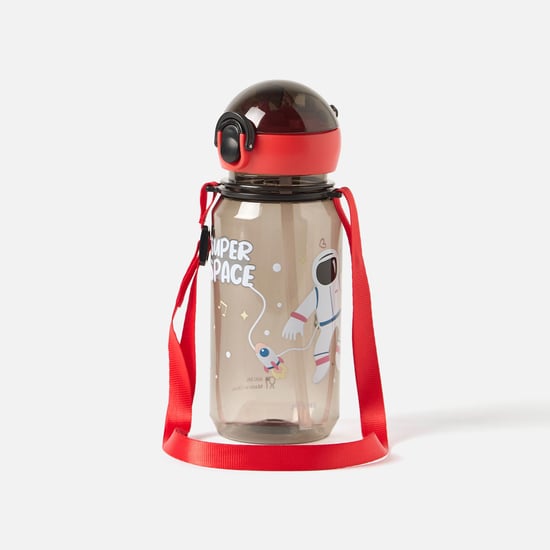 Juniors Tritan Space Print No Spill Straw Water Bottle - 400 ml