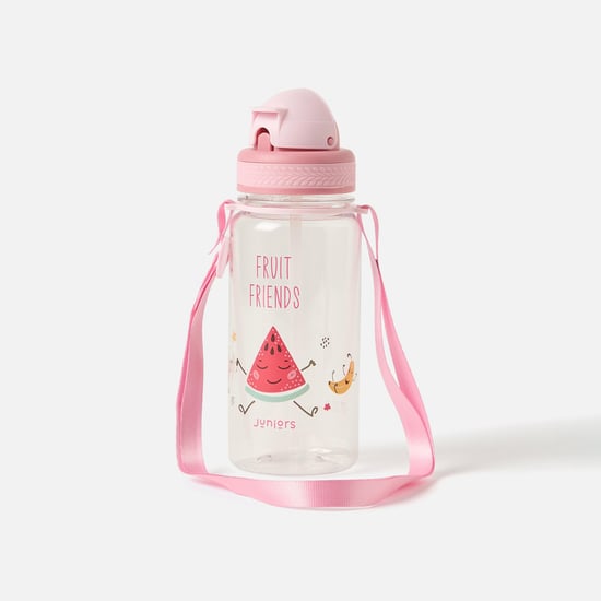 Juniors Fruit Print Flip Straw Bottle - 350 ml