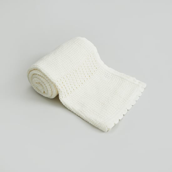 Juniors Knit Cellular Throw Blanket - 102x102 cm