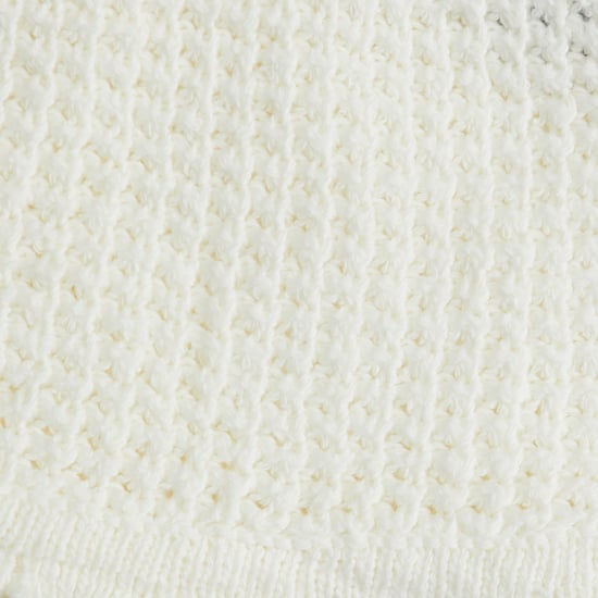 Juniors Knit Cellular Throw Blanket - 102x102 cm