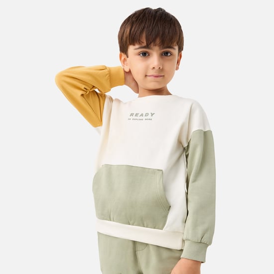 Juniors Colourblock Sweatshirt and Joggers Set