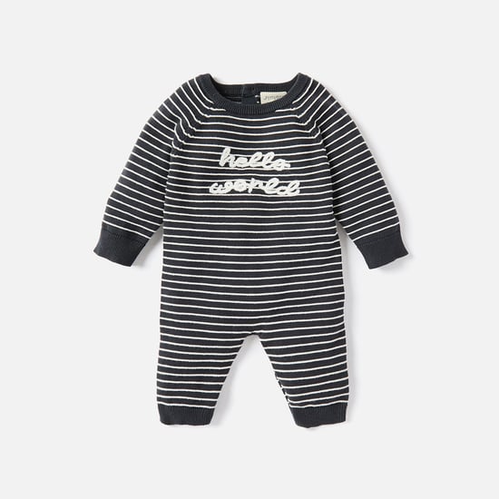 Juniors Striped Sleepsuit with Long Sleeves