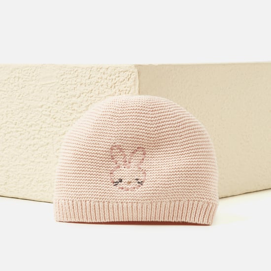 Juniors Embroidered Bunny Beanie