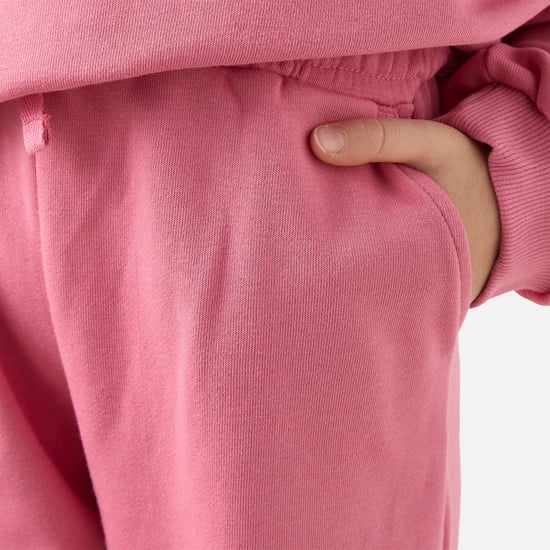 Juniors Solid Joggers with Drawstring Closure and Pockets
