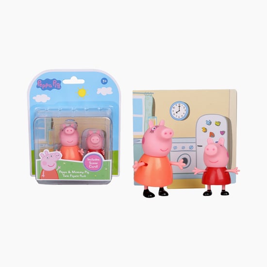 Peppa Pig Peppa & Mommy Twin Figure Pack | Multicolour