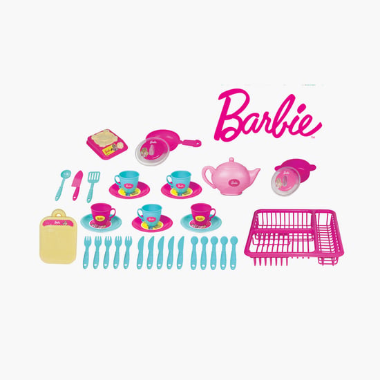 Itoys Barbie Sweet Home Kitchen Set with Basket - 34 Pcs
