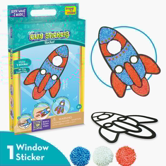 Imagimake Clay Sticker Rocket Kit