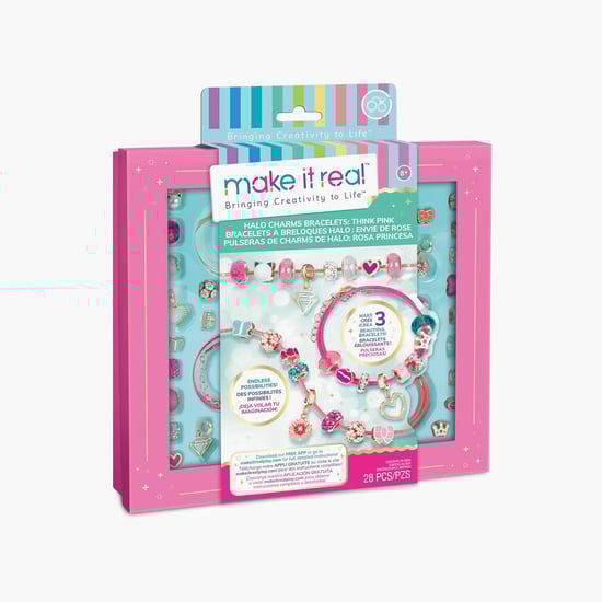 Make It Real Halo Charms  Bracelets - Think Pink