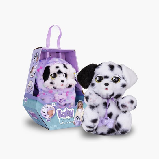 Baby Paws Dalmatian Soft Toy with Swaddle Bag and Music