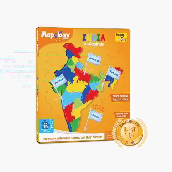 Imagimake Mapology India with Capitals Puzzle