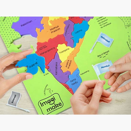 Imagimake Mapology India with Capitals Puzzle