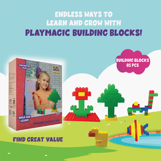 Playmagic Building Blocks - 85 Pcs