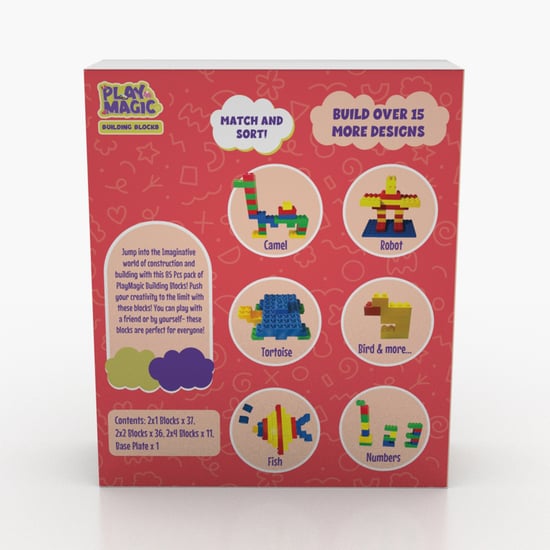 Playmagic Building Blocks - 85 Pcs