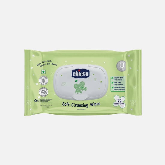 Chicco Baby Moments Wipes Fliptop 72Pcs