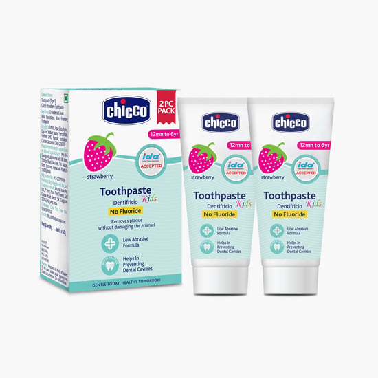 Chicco Strawberry Toothpaste - Pack of 2