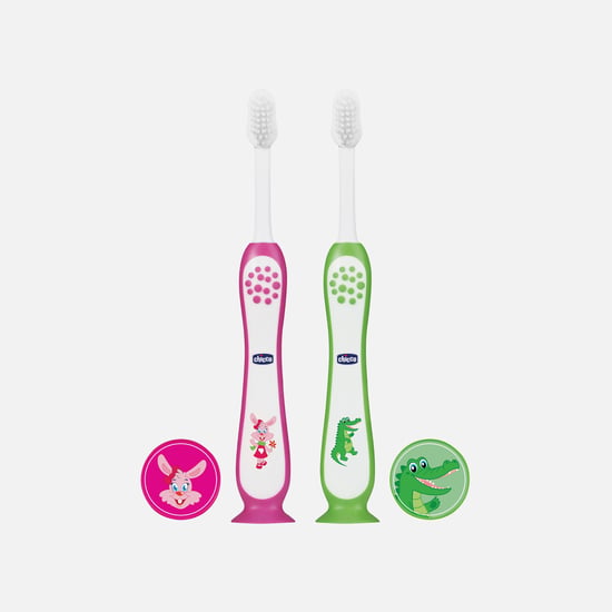 Chicco Printed BabyToothbrush - Set of 2