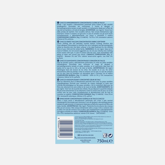 Chicco Softener Sweet Talcum - 750 ml