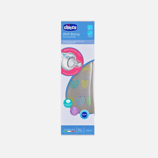 Chicco Well-Being Feeding Bottle - 250 ml