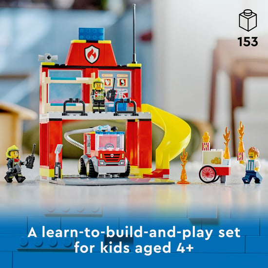 Lego City Fire Station and Fire Truck (60375) - 153 Pcs