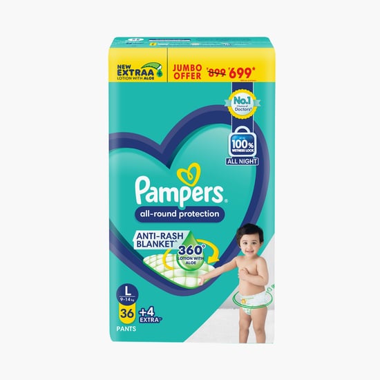 Pampers All-Round Protection Diaper Pants - Size L - Pack of 40