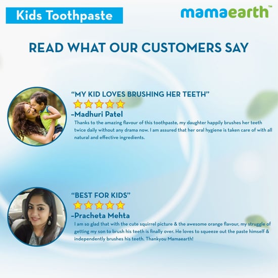 Mamaearth Awesome Orange Toothpaste for Kids with Fluoride - 50 g