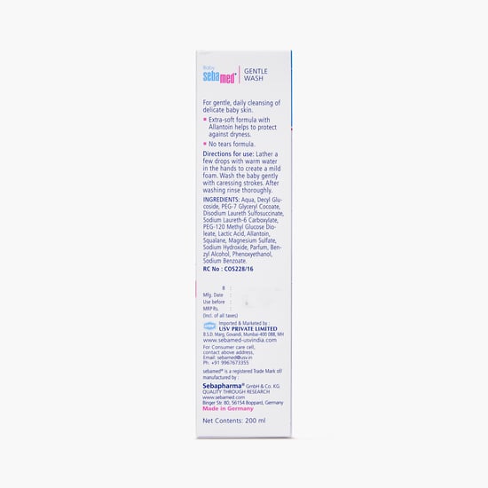 Sebamed Baby Gentle Wash - 200 ml