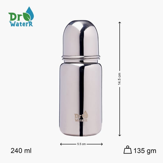 Dr.WaterR Stainless Steel Baby Feeding Bottle - 240 ml
