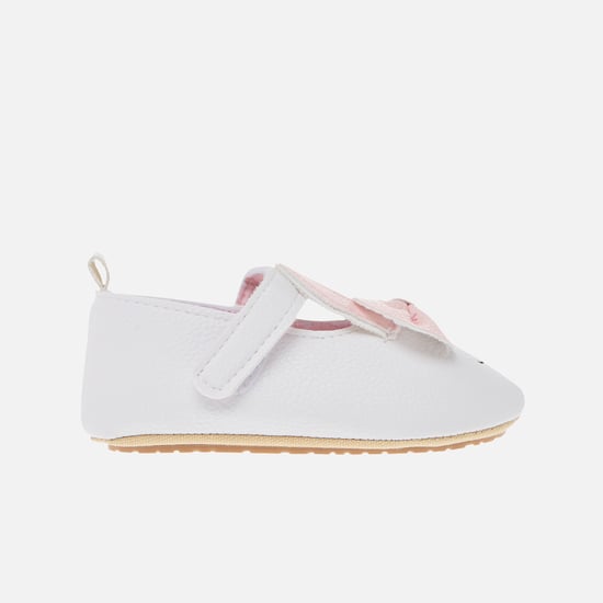 Juniors Bunny Booties with Velcro Straps