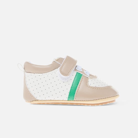Juniors Perforated Booties with Velcro Strap