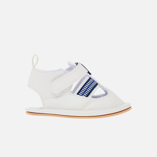 Juniors Ribbon Detailed Booties with Velcro Strap