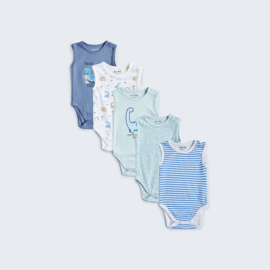 Juniors Assorted Sleeveless Bodysuit - Set of 5