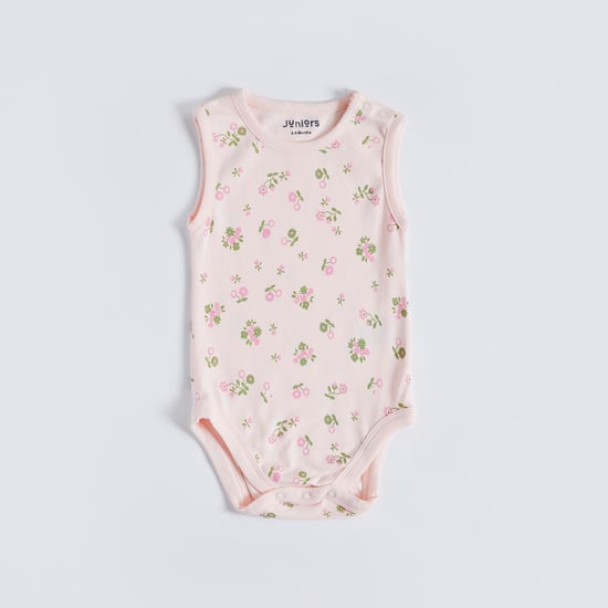 Juniors Printed Sleeveless Bodysuit - Set of 5
