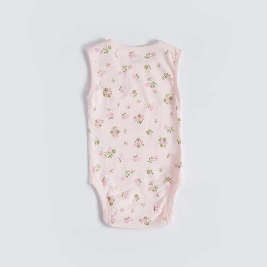 Juniors Printed Sleeveless Bodysuit - Set of 5