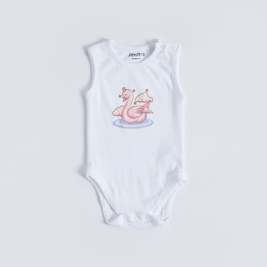 Juniors Printed Sleeveless Bodysuit - Set of 5