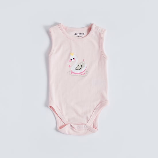 Juniors Printed Sleeveless Bodysuit - Set of 5