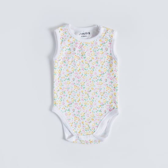 Juniors Printed Sleeveless Bodysuit - Set of 5