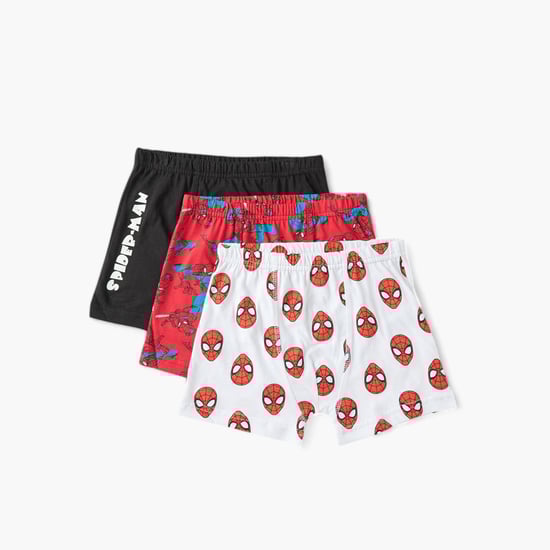 Juniors Spiderman Print Trunks - Set of 3